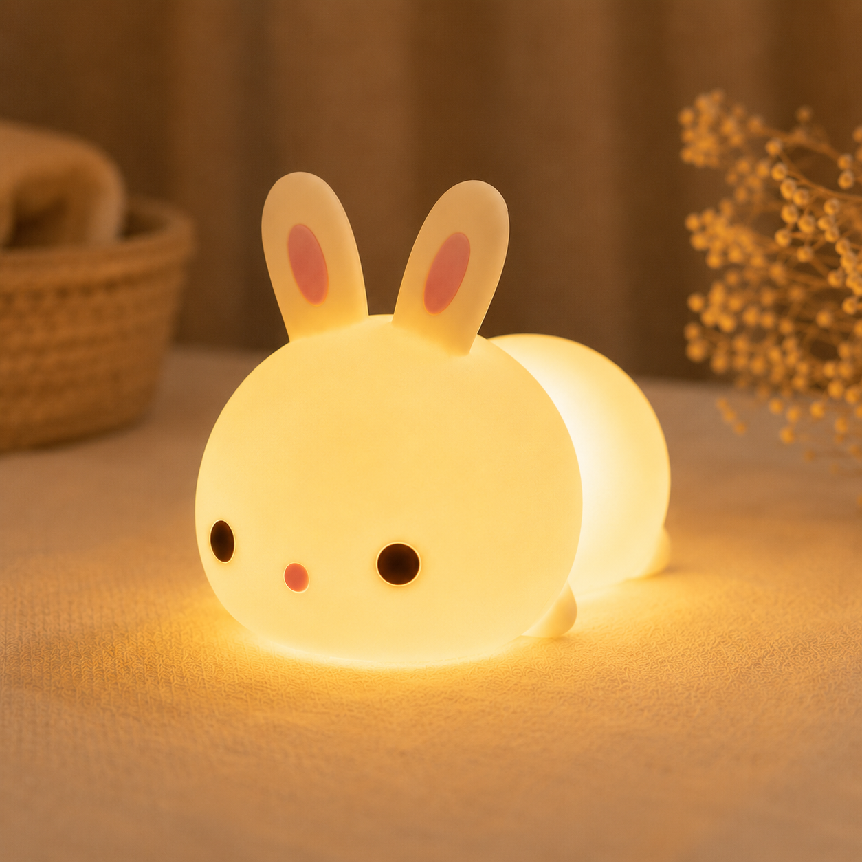 Veilleuse Lapin Apaisante – Aide votre enfant à s’endormir facilement 😴