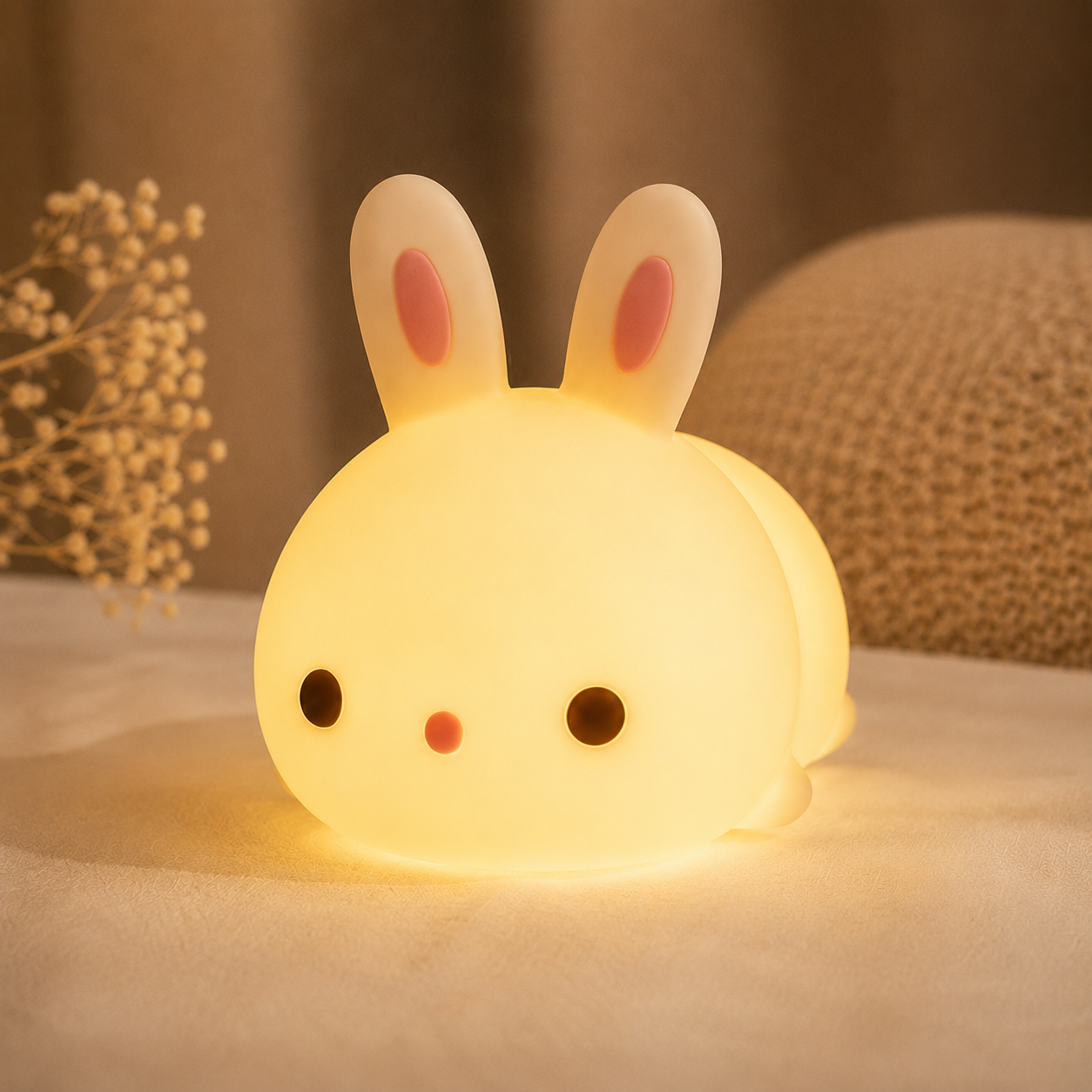Veilleuse Lapin Apaisante – Aide votre enfant à s’endormir facilement 😴