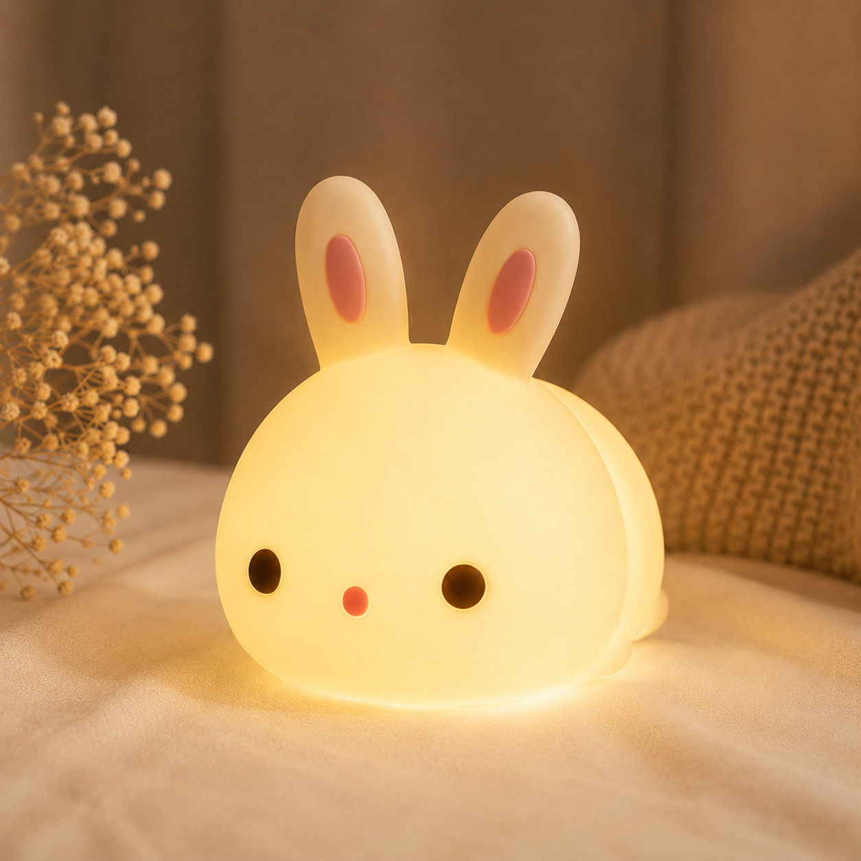 Veilleuse Lapin Apaisante – Aide votre enfant à s’endormir facilement 😴